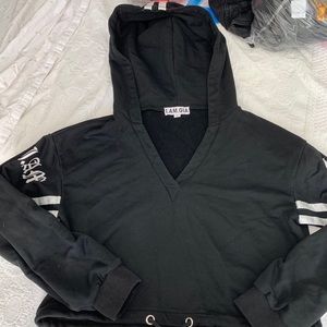 i am gia cropped hoodie